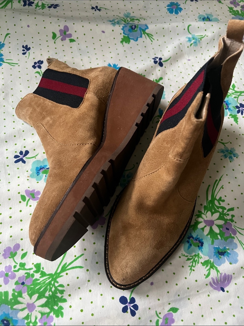 Cecelia New York Gemma Suede Platform Wedge Boots - 8.5
